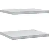 vidaXL Étagères murales 2 pcs 50x40x3 cm argenté acier inoxydable