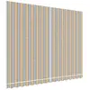 vidaXL Tissu de remplacement pour auvent rayures multicolores 4x3 m