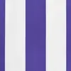 vidaXL Tissu de remplacement de cantonnière d’auvent rayure bleu blanc