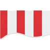vidaXL Tissu de remplacement pour auvent rayures rouges et blanches