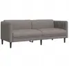 vidaXL Canapé à 3 places taupe tissu