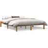 vidaXL Cadre de lit cire marron 160x200 cm bois de pin massif