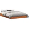 vidaXL Cadre de lit sans matelas cire marron 120x200cm bois pin massif