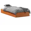 vidaXL Cadre de lit cire marron 90x190 cm bois de pin massif