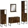 vidaXL Ensemble d'armoires de salle de bain 4 pcs chêne fumé