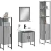 vidaXL Ensemble d'armoires de salle de bain 4 pcs sonoma gris
