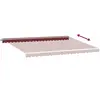 vidaXL Auvent manuel rétractable bordeaux 500x300 cm
