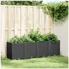 vidaXL Jardinière noir 160x40x53 cm polypropylène