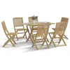 vidaXL Ensemble à manger de jardin 7 pcs Bois d'acacia solide