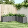 vidaXL Jardinière gris clair 160x160x53 cm polypropylène