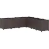 vidaXL Jardinière marron 160x160x53 cm polypropylène