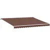 vidaXL Auvent manuel rétractable avec LED marron 450x350 cm