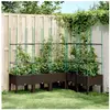 vidaXL Jardinière avec treillis marron 160x120x142,5 cm PP