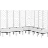 vidaXL Jardinière avec treillis blanc 200x160x142 cm PP
