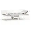 vidaXL Lit de jour Blanc 80x200 cm Bois de pin massif