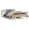 vidaXL Cadre de lit avec tête de lit 120x200 cm bois de pin massif