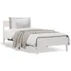 vidaXL Cadre de lit sans matelas blanc 75x190 cm bois de pin massif