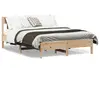 vidaXL Cadre de lit avec tête de lit 140x190 cm bois de pin massif