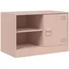 vidaXL Meuble TV rose 67x39x44 cm acier