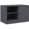 vidaXL Meuble TV anthracite 67x39x44 cm acier