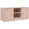 vidaXL Meuble TV rose 99x39x44 cm acier