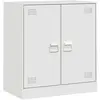 vidaXL Buffet blanc 67x39x73 cm acier