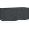 vidaXL Meuble TV anthracite 99x39x44 cm acier