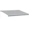 vidaXL Auvent manuel rétractable avec LED anthracite blanc 450x300 cm