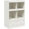 vidaXL Buffet haut blanc 67x39x95 cm acier