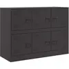 vidaXL Buffet noir 99x39x73 cm acier