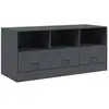 vidaXL Meuble TV anthracite 99x39x44 cm acier