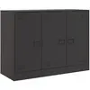 vidaXL Buffet noir 99x39x73 cm acier