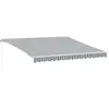 vidaXL Auvent manuel rétractable anthracite et blanc 400x300 cm