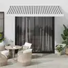 Auvent rétractable anthracite et blanc 3,5x2,5m tissu/aluminium Vidaxl
