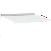 vidaXL Auvent rétractable anthracite/blanc 3x2,5 m tissu et aluminium