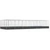 vidaXL Volière avec extension argenté 1246x414x212 cm acier
