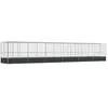 vidaXL Volière avec extension argenté 1246x207x212 cm acier