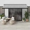 vidaXL Auvent rétractable anthracite et blanc 4,5x3 m tissu/aluminium