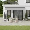 vidaXL Auvent rétractable anthracite et blanc 5x3 m tissu et aluminium