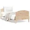 vidaXL Cadre de lit avec tête de lit 90x190 cm bois de pin massif
