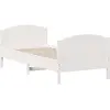 vidaXL Cadre de lit avec tête de lit blanc 75x190cm bois de pin massif