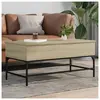 vidaXL Table basse chêne sonoma 100x50x45cm bois d'ingénierie et métal
