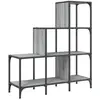 vidaXL Bibliothèque sonoma gris 92x30x102 cm bois ingénierie et métal