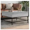 vidaXL Table basse sonoma gris 80x80x45 cm bois d'ingénierie et métal