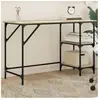 vidaXL Bureau chêne sonoma 120x50x75 cm métal et bois d'ingénierie