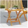 vidaXL Table d’appoint de jardin 40x40x40 cm bois d'acacia massif