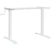 vidaXL Cadre de bureau debout blanc (94-135)x60x(70-114) cm acier