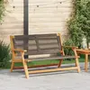 vidaXL Vidaxl Banc De Jardin Gris 76x122x73 Cm Bois Massif Acacia