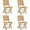 vidaXL Chaises pliables de jardin 4 pcs bois massif d'acacia