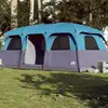 vidaXL Tente de cabine familiale 9 personnes bleu imperméable